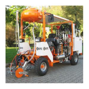 Līniju krāsošanas ierīce AR300-2C uz 4 riteņiem (augstas veiktspējas, 2 pistoles; turbo dīzeļa dzinējs) [CM]