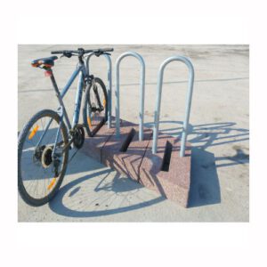 Velosipēdu statīva modulis (betona, metāla caurule vidū), 850×700×1000mm
