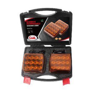 LED brīdinājuma gaismu komplekts (2gab.) uz magnēta (lādējams) [CZ]