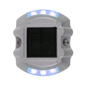 Ceļa atstarotājs ar saules baterijām (zils), robains 108x97mm, h=25mm [W]