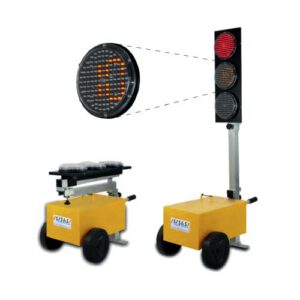 LED mobilais luksofors ar laika atskaiti (komplektā 2gab.)