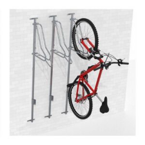 Velosipēdu statīvs WALL PREM 3 (stiprināms pie sienas), riepas platumam līdz 80mm (cinkots)[KRO]