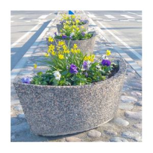 Betona puķu pods (laivas tipa), 1100x580x420mm