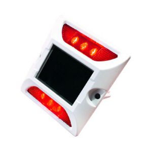 Ceļa atstarotājs ar saules baterijām (sarkans), kvadrātveida 125x110mm, h=25mm [W]