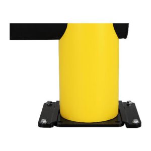 Mobilā bīdāmā pamata plāksne drošības barjerām ar stabu d=200mm (330x240mm) [DAN]