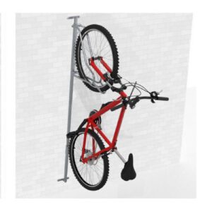 Velosipēdu statīvs WALL PREM 1 (stiprināms pie sienas), riepas platumam līdz 55mm (cinkots)[KRO]