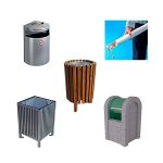 Atkritumu tvertnes un pelnu trauki