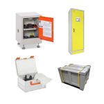Akumulatoru drošības skapji un kastes