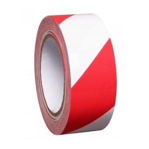 Pašlīmējoša norobežošanas lenta, sarkana ar baltu (50mm x 33m)
