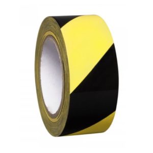 Pašlīmējoša norobežošanas lenta, dzeltena ar melnu (50mm x 33m)