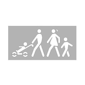 Trafarets "Ģimenēm ar bērniem" (stiklašķiedras), 1220x2440mm