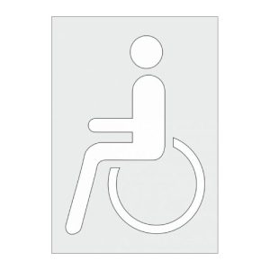 Trafarets "Invalīdu stāvvieta", (stiklašķiedras), 700x1000mm