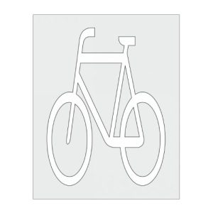 Trafarets "Velosipēdu ceļš" (stiklašķiedras; 3mm), 750x1000mm [H]