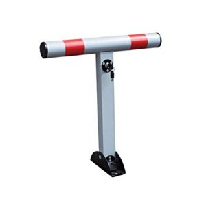 Stāvvietu barjera - "T-veida", ar iekšējo atslēgu, sarkanbalta [ADO]