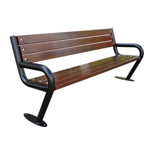 Atpūtas soliņš ar atzveltni, 180cm (ar 7 dēļiem)