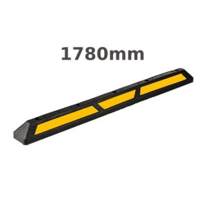 Gumijas automašīnu atdure jeb parkošanās barjera "1800" (dzeltena lenta)