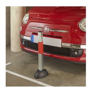 Stāvvietu barjera - "Stabiņš" ar noapaļotu pamatni, h=610mm, ar iekšējo atslēgu [MOT]