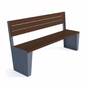 Tērauda soliņš ar atzveltni, 1820mm (cinkots/krāsots RAL tonī)