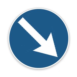 Aktīvā LED ceļa zīme Nr.410/411 "Bulta", d=600mm