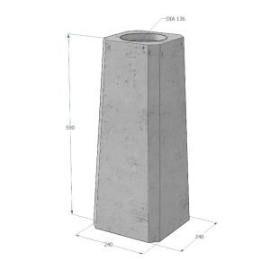 Iebetonējama pēda ceļa zīmēm