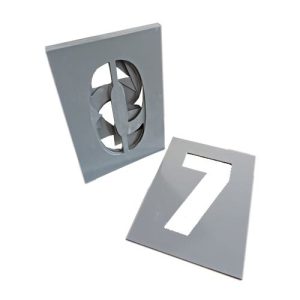 Ciparu trafaretu komplekts (0-9), stiklšķiedras