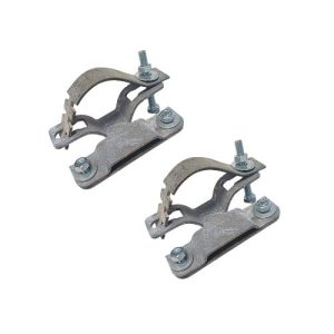 Metāla kronšteinu komplekts (ar regulējamu diametru 60.3-70mm), vienpusējs; komplektā 2gab. [WI]