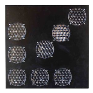 LED brīdinājuma panelis "Bulta"8 gab.x d=100mm (50x50cm), stiprināma uz magnēta [WE]