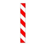 Vertikālais apzīmējums Nr.915 "Platuma gabarītzīme", 250x2000mm, 1. atstarošanas klase