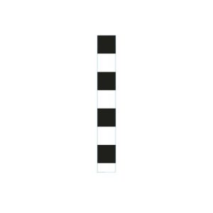 Gājēju pārejas brīdinājuma plāksne stabam 200x1500mm